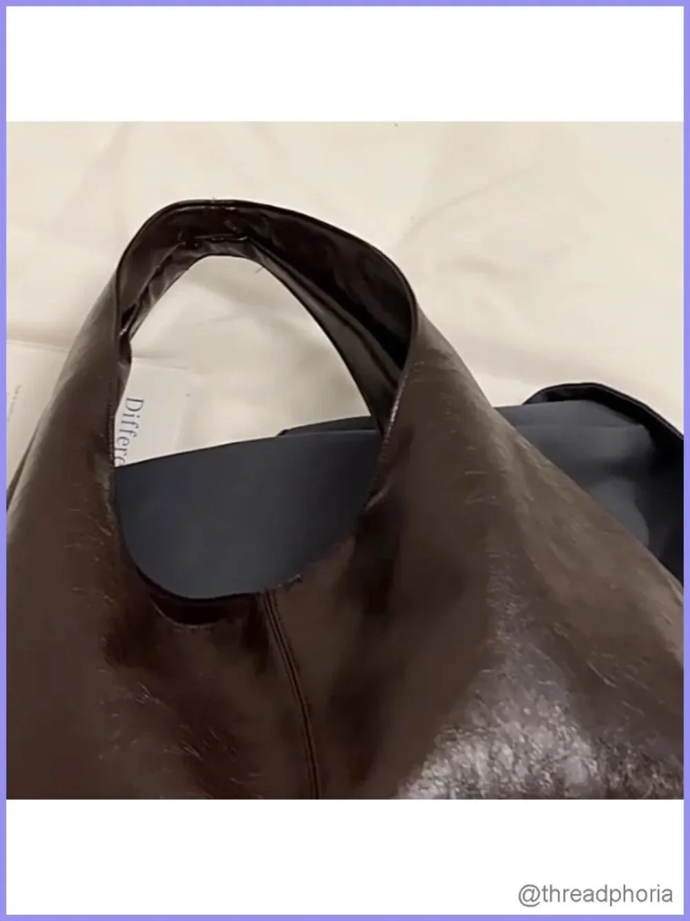 Large Slouchy Hobo Tote Bag Faux Leather Work Tote